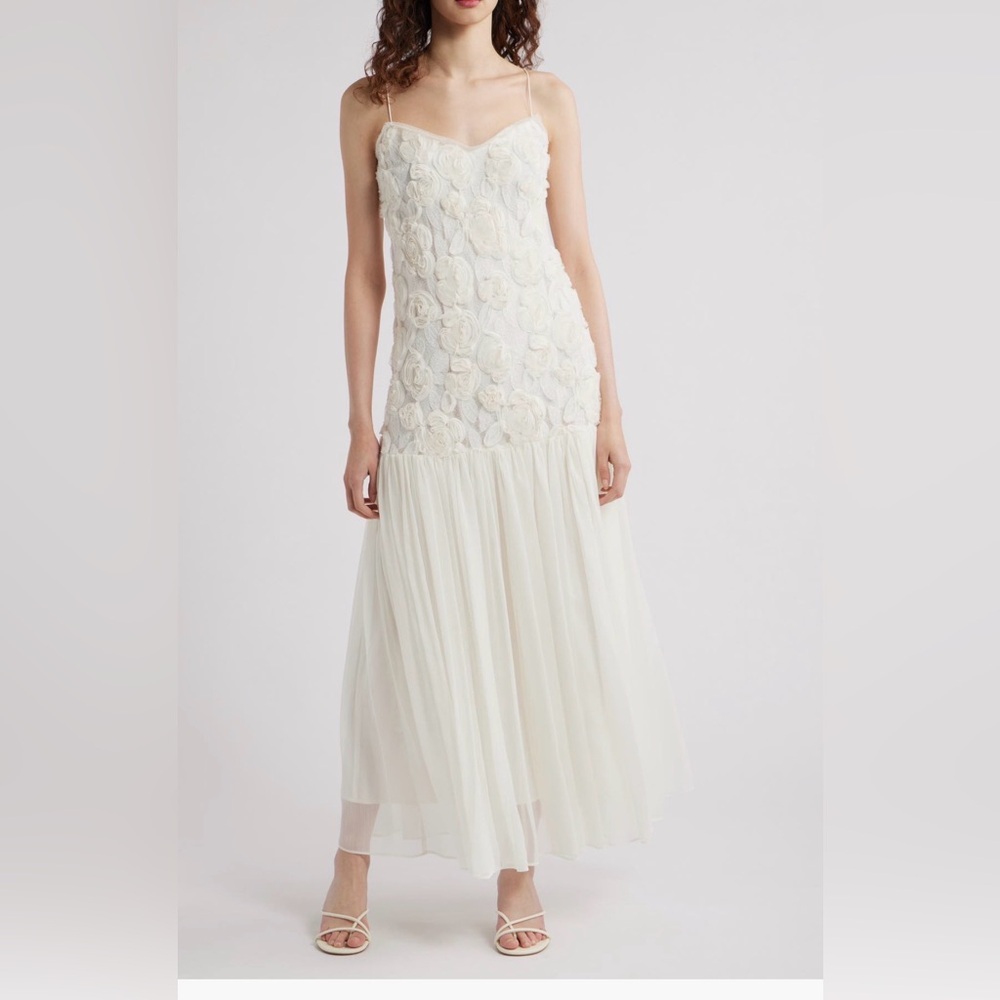 Lucy Paris Arwen Floral Dropped Waist Dress